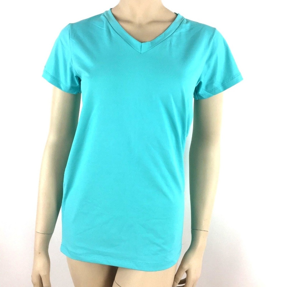 New Athletic Tank Top Short Sleeve Blue L-XL